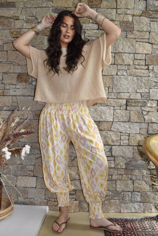 Ren Medina Shirring Cuff Pant 